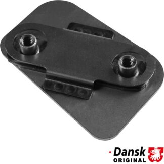 Door striker mounting plate, without paint, left