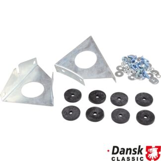 Mounting set for license plate, front