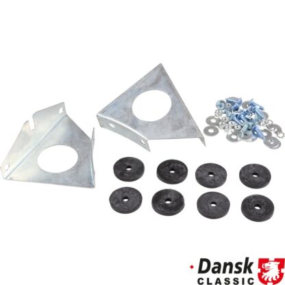 Mounting set for license plate, front