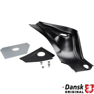 Repair piece kit for wheel housing rear, right. For models with front mounted oil cooler. For other models modifications are needed