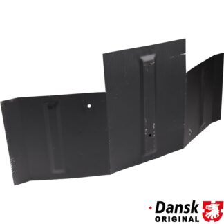 Battery floor section with center bracket