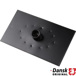 Seat belt shoulder mount with plate, rear, black painted