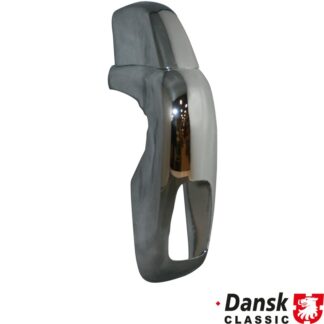 Bumper horn with cut-out for tail pipe, rear, left