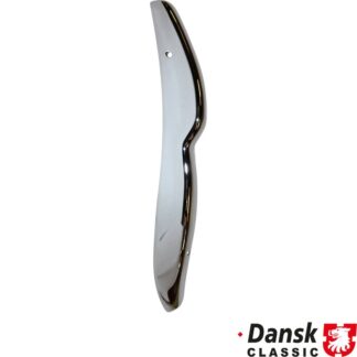 End cap for bumper, shiny chromed, rear, left