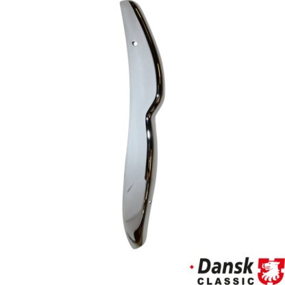 End cap for bumper, shiny chromed, rear, left