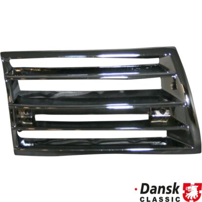 Front grille, metal, chrome, right