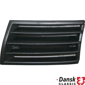 Front grille, plastic, black, left