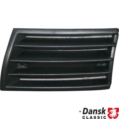 Front grille, plastic, black, left