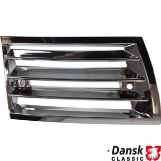 Front grille, plastic, chrome, right