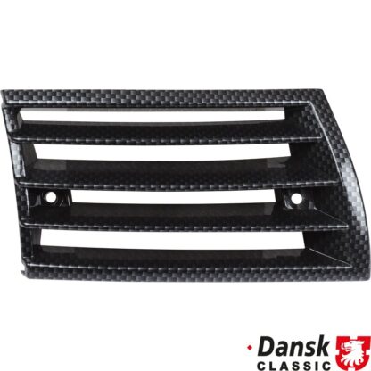 Front grille, plastic, carbon look, right