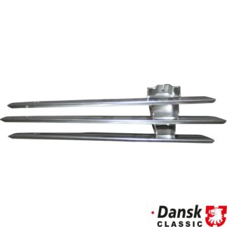 Grille for fog light, metal, chrome, left