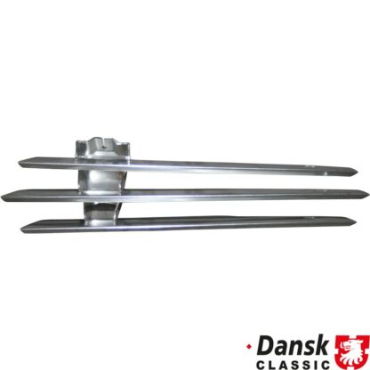Grille for fog light, metal, chrome, right