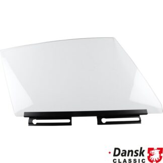 Door window with window lifter rail, clear, right. Without E-mark