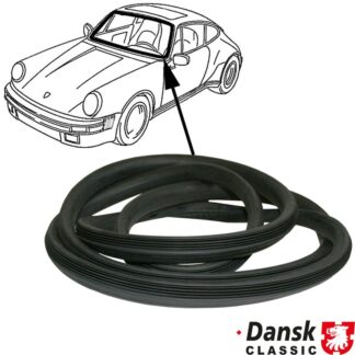 Seal for windscreen, without groove
