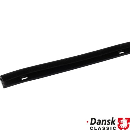 Sealing rail for door window frame, left