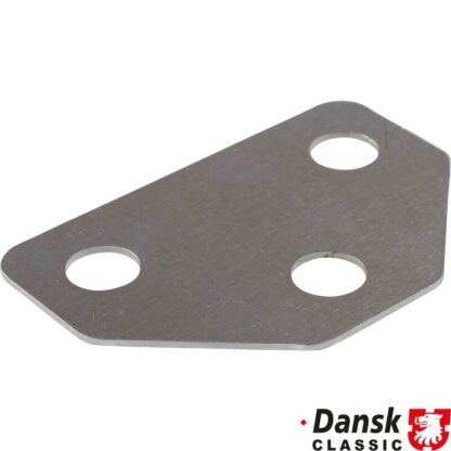 Door hinge plate, tin, 1 mm thick