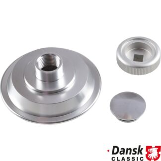 Door knob set, alu, one side