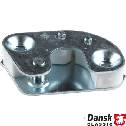 Striker plate for door, left. Also fits 1973-89 models, but originally they were yellow chromated