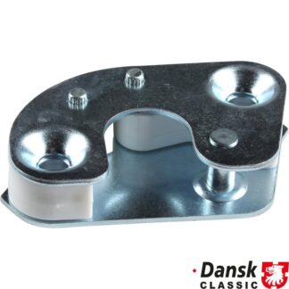 Striker plate for door, right. Also fits 1973-89 models, but originally they were yellow chromated