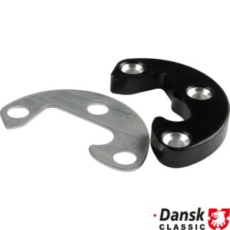 Striker plate for door, black, right