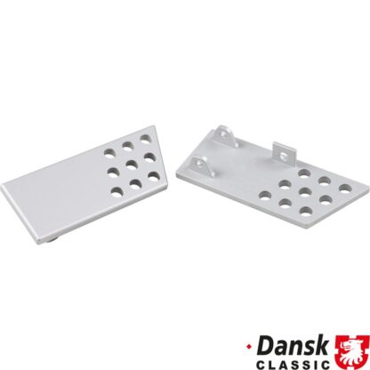 Door handle set, inner, alu, with holes, left/right