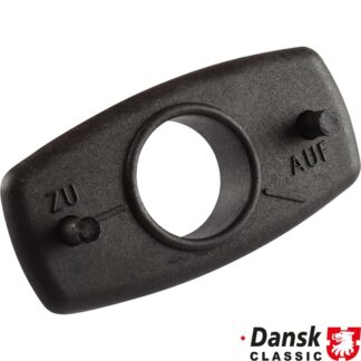 Rosette for Targa front lock, black, left/right