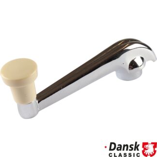Window winder handle with ivory knob, left/right