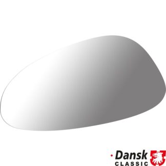 Door mirror glass, electric, heated, flat, teardrop design, left