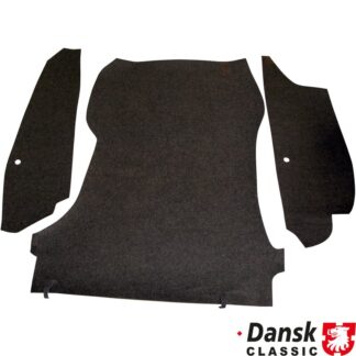 Boot carpet set, black
