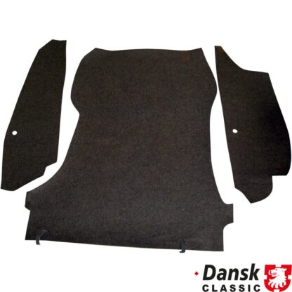 Boot carpet set, black