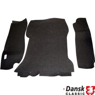 Boot carpet set, black