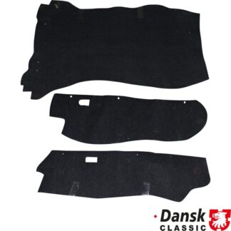 Boot carpet set, black