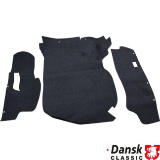 Boot carpet set, black