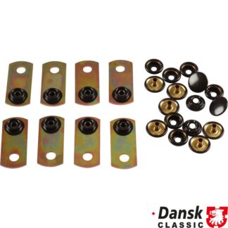 Stud plate set "Male and Female" for boot carpet retainer, 8 pieces