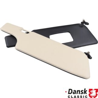 Sun visor set, black/cream, left/right