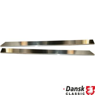 Door sill cover set, stainless steel, polished, 2 pieces
