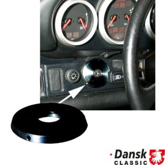 Ignition switch cover plate, alu, black anodized