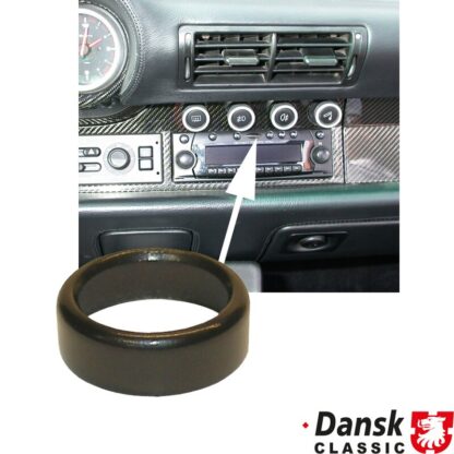 Decor ring for switches, alu, black anodized