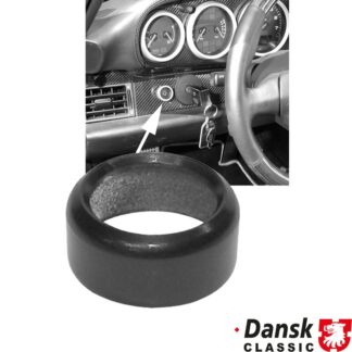 Decor ring for switch for headlight, alu, black anodized