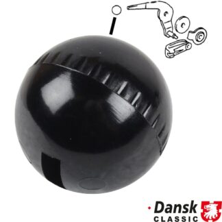 Knob for hand throttle lever, round, black