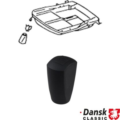 Knob for seat runner adjustment, black