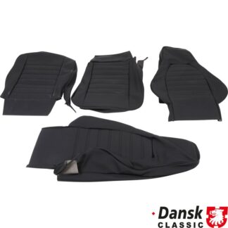 Seat cover set for driver and passenger seat, vinyl