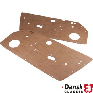 Interior door panel set without lining, with cut-outs, left/right