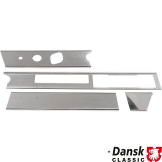 Dashboard trim set, aluminium, RHD