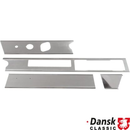 Dashboard trim set, aluminium, RHD