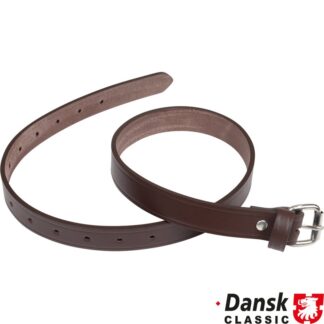 Leather strap for spare wheel, brown