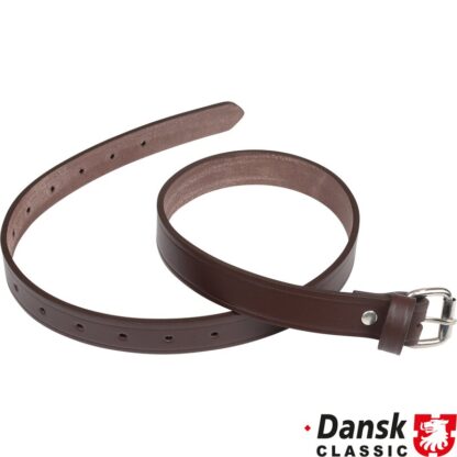 Leather strap for spare wheel, brown