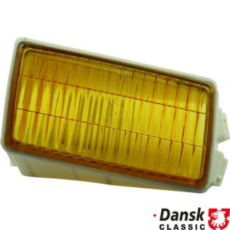 Lens for fog lamp, yellow, left