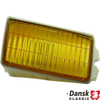 Lens for fog lamp, yellow, left