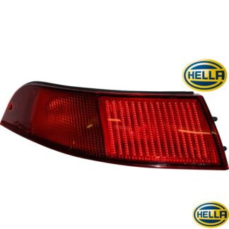 Tail light with red glass (red indicator), EU version, left, with E-mark
